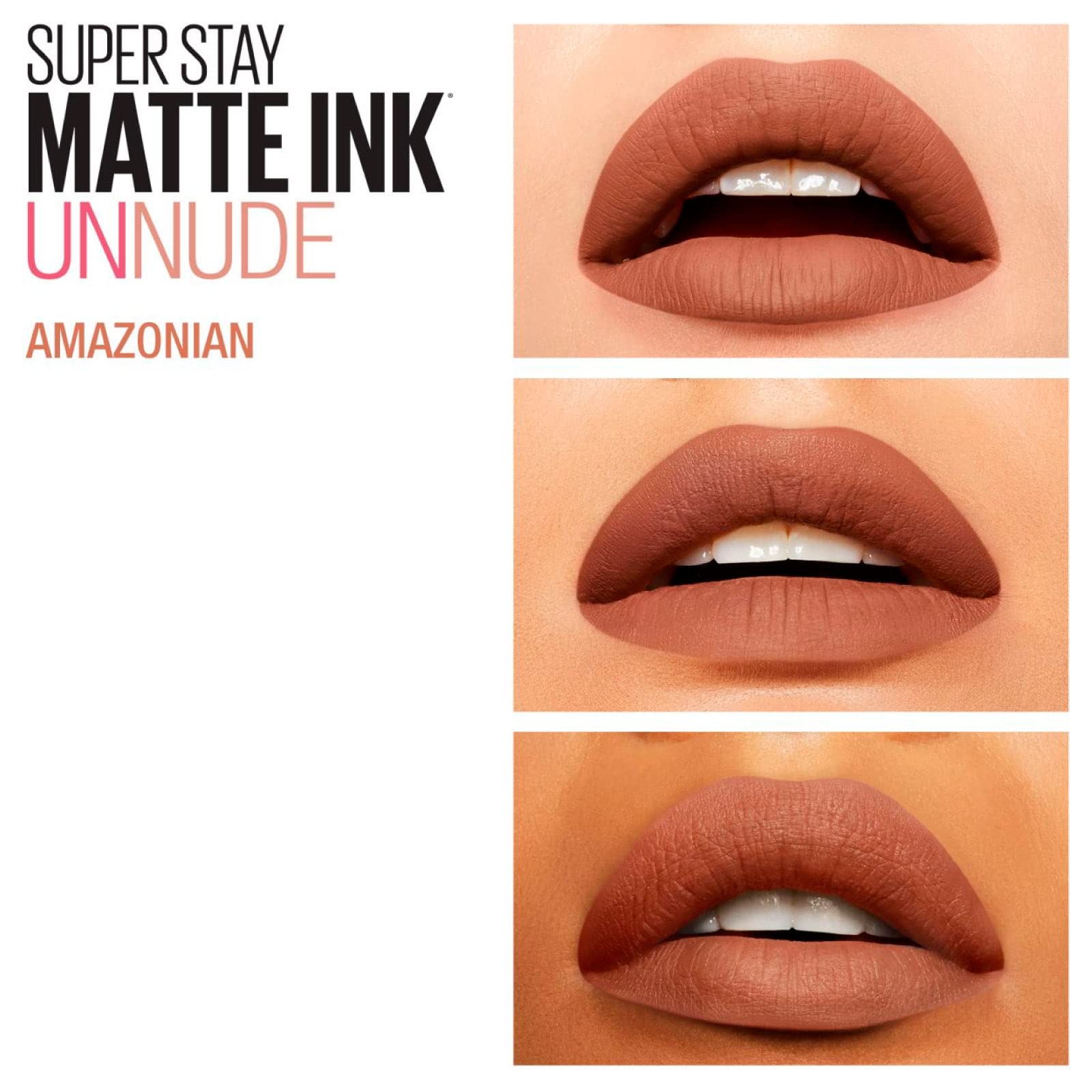 Maybelline New York SuperStay Matte Ink Lip Tint Covering and uniform result Matte effect Lasts approximately 16h Color 70 Amazonian - Image 3