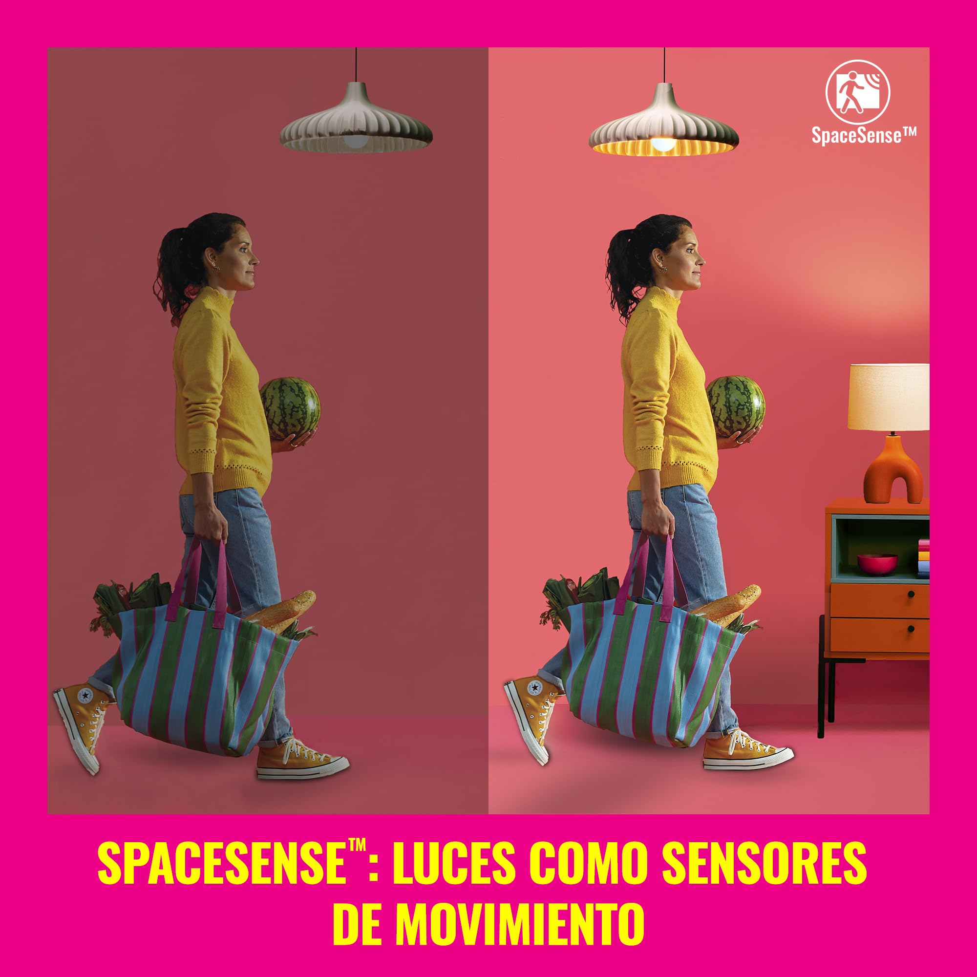 WiZ inteligente E14 LED lámpara en un paquete de 3-40W, con 16 millones de colores + tonos blancos, WLAN/Bluetooth, control de voz/aplicación, funciona con Google Home, Alexa y HomeKit
