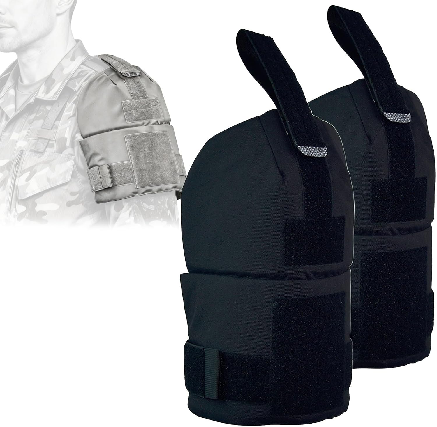 Tactical Shoulder Armor Guard, Generic New Airsoft Paintball Tactical Molle Shoulder Pads, Molle Outer Guards Deltoid Protector Pads