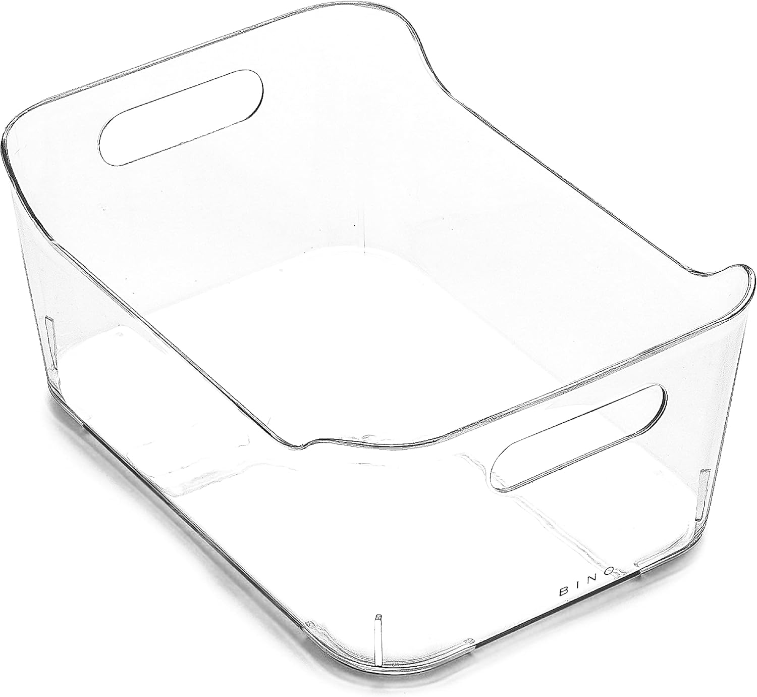 BINO | Plastic Storage Bins, Small - 12 Pack | THE SOHO COLLECTION | Multi-Use Organizer Bins | Built-in Handles | BPA-Free | Pantry Organization | Home Organization | Fridge Organizer | Freezer Org