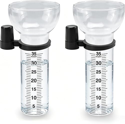 Pluviomètres,2 Pièces Compteur pour Le Jardin,35 mm/m² KEUGT