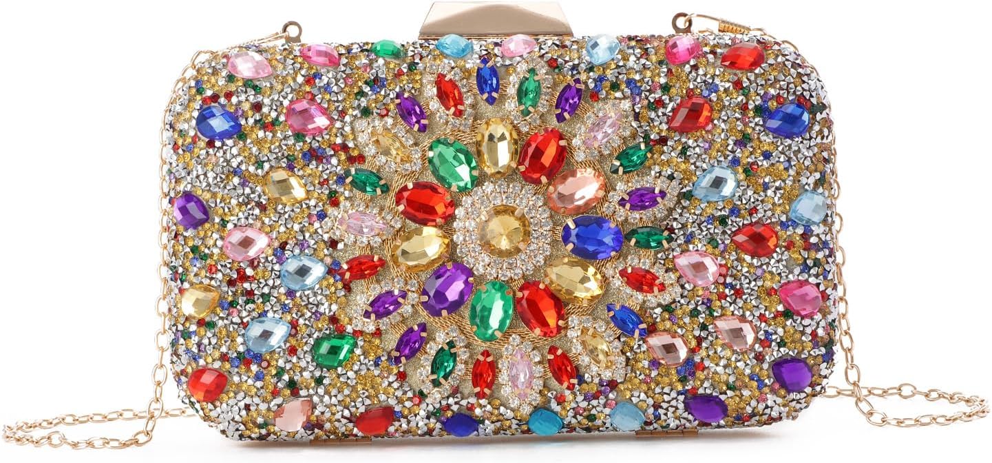 Valleycomfy Dames clutch elegante bruidstas diamant handtas bruiloft avondtas roddels tas cluthes, zilver
