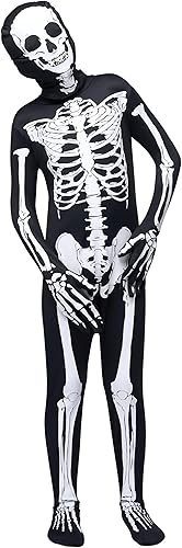 Miniatura 3 de Spooktacular Creations Disfraz de esqueleto 3D de Halloween para niños, disfraz de esqueleto para Halloween