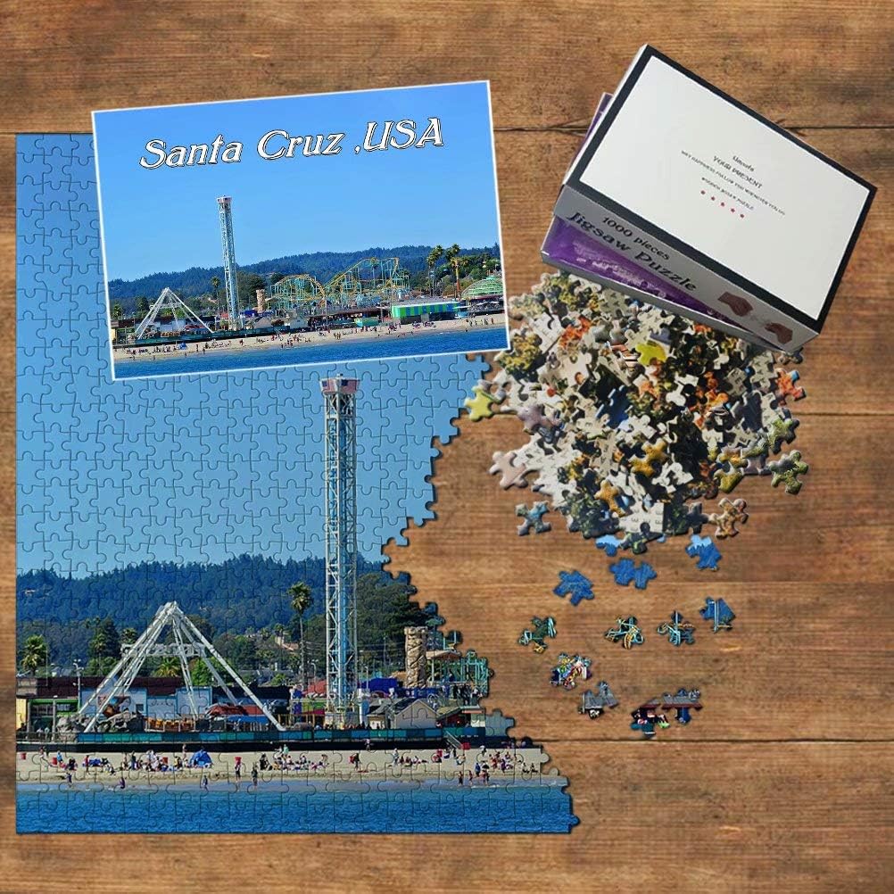 USA America Santa Cruz Beach Park Jigsaw Puzzle 1000 Piece Travel Souvenir Wooden