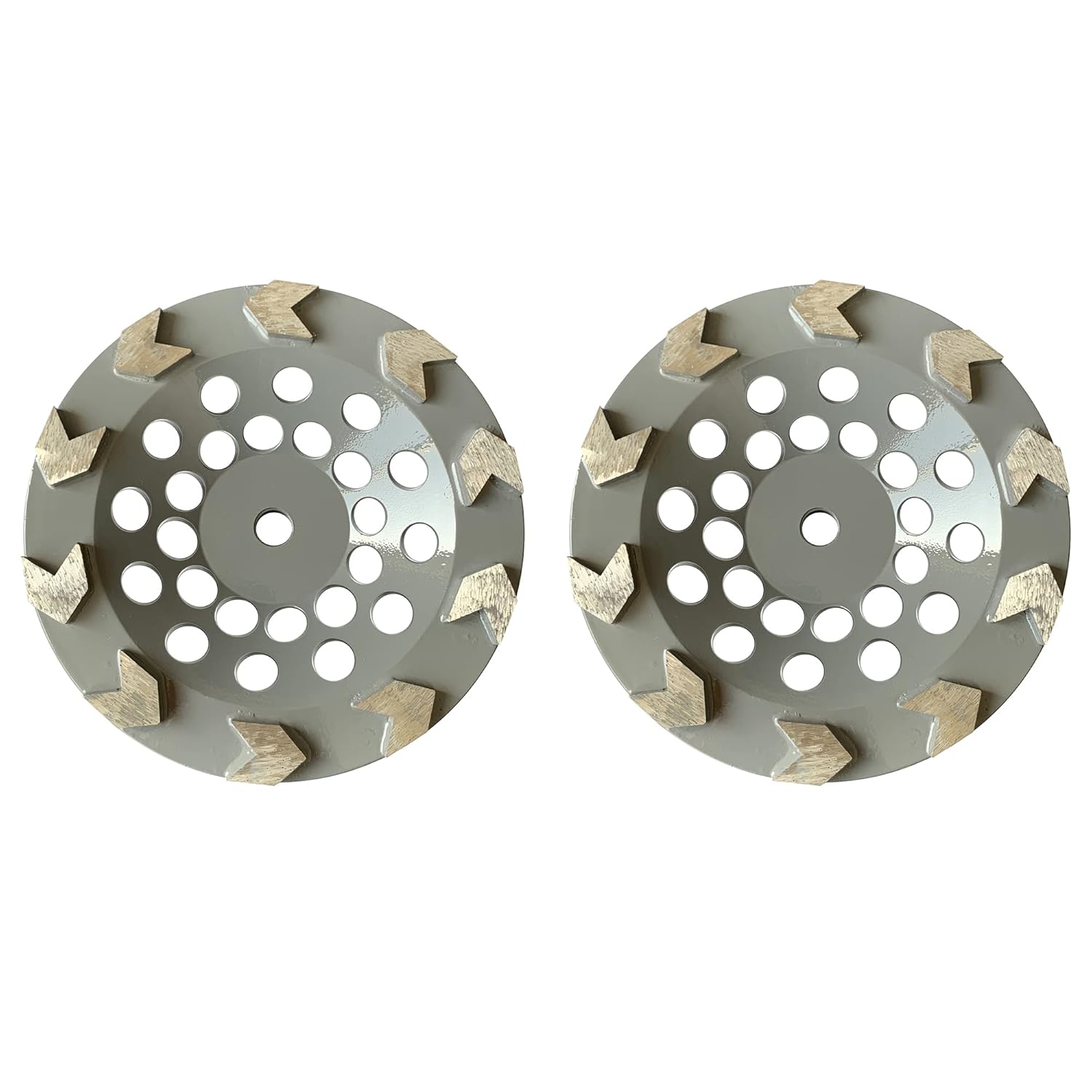 7” inch 5/8-11 180mm Arrow Segment Garage Grinder Disk for Epoxy Coatings/Vinyl/Mastic Paintings/Stone Floor Aggressive Cup Wheel Masonry Tools fix Raised Concrete Angle Grinder Grinding Disk