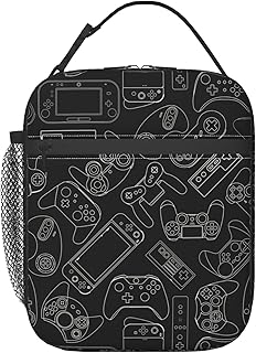 Video Game Controller Insulated Lunch Bag - Reusable Lunch Box - Portable Lunch Tote For Women Men And Kids