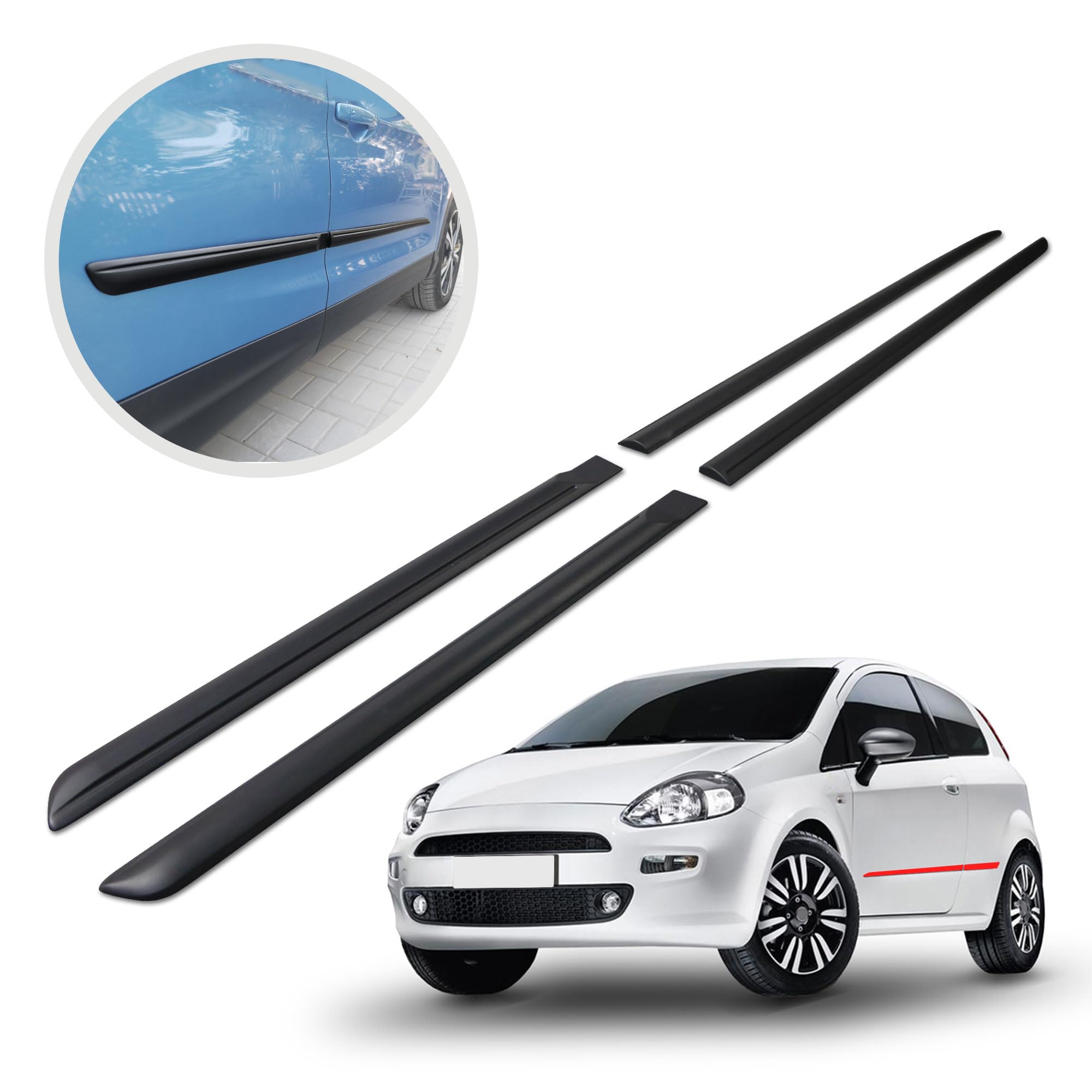 Modanature Laterali | Compatibile Con Fiat Punto 5 Porte
