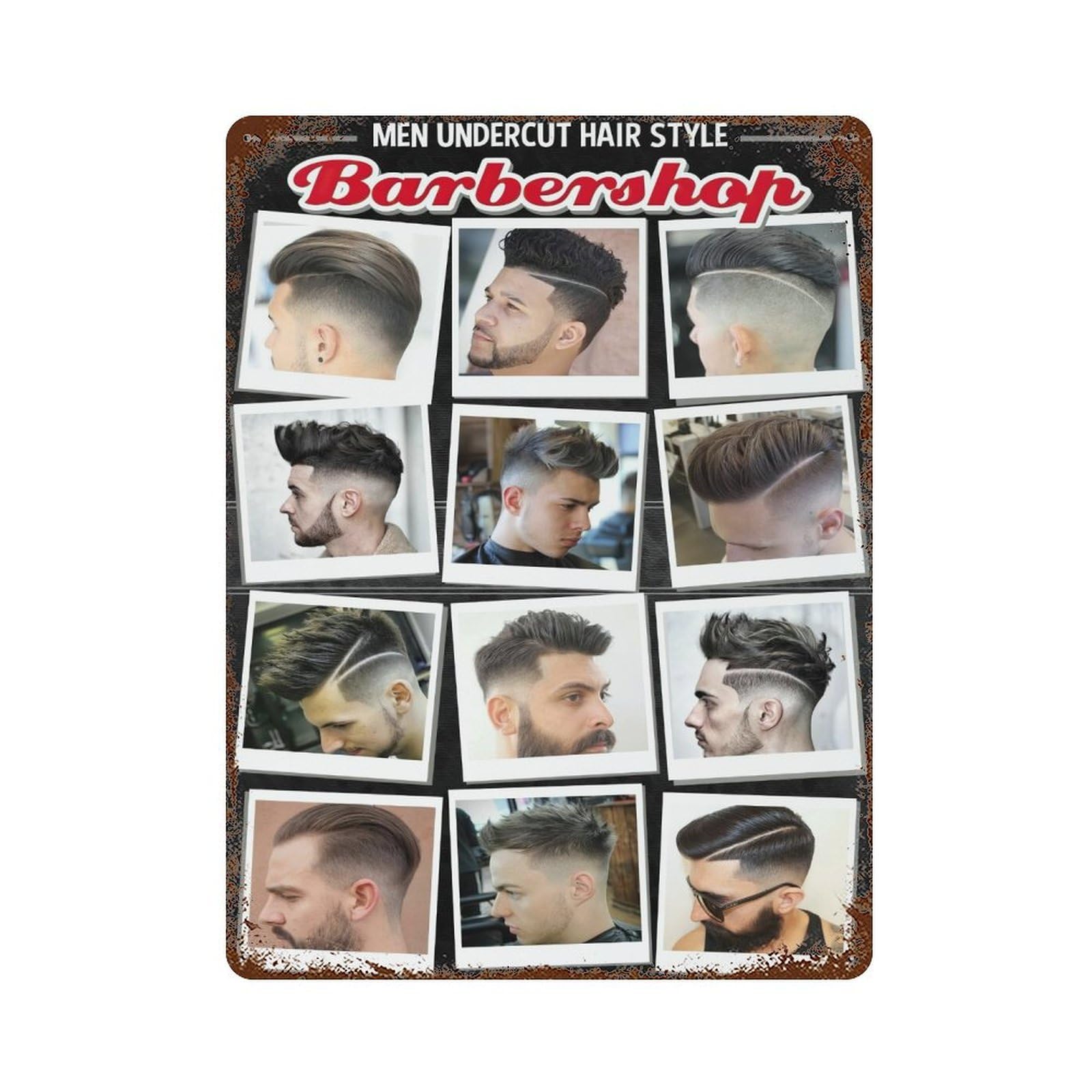 xiaoxiaoshen Barber Shop Fashion Hairstyle (19) Wall Decor Art Metal Tin Poster Modern Home Decor Art Home Bar Shop Decorations Vintage Sign 40x30cm