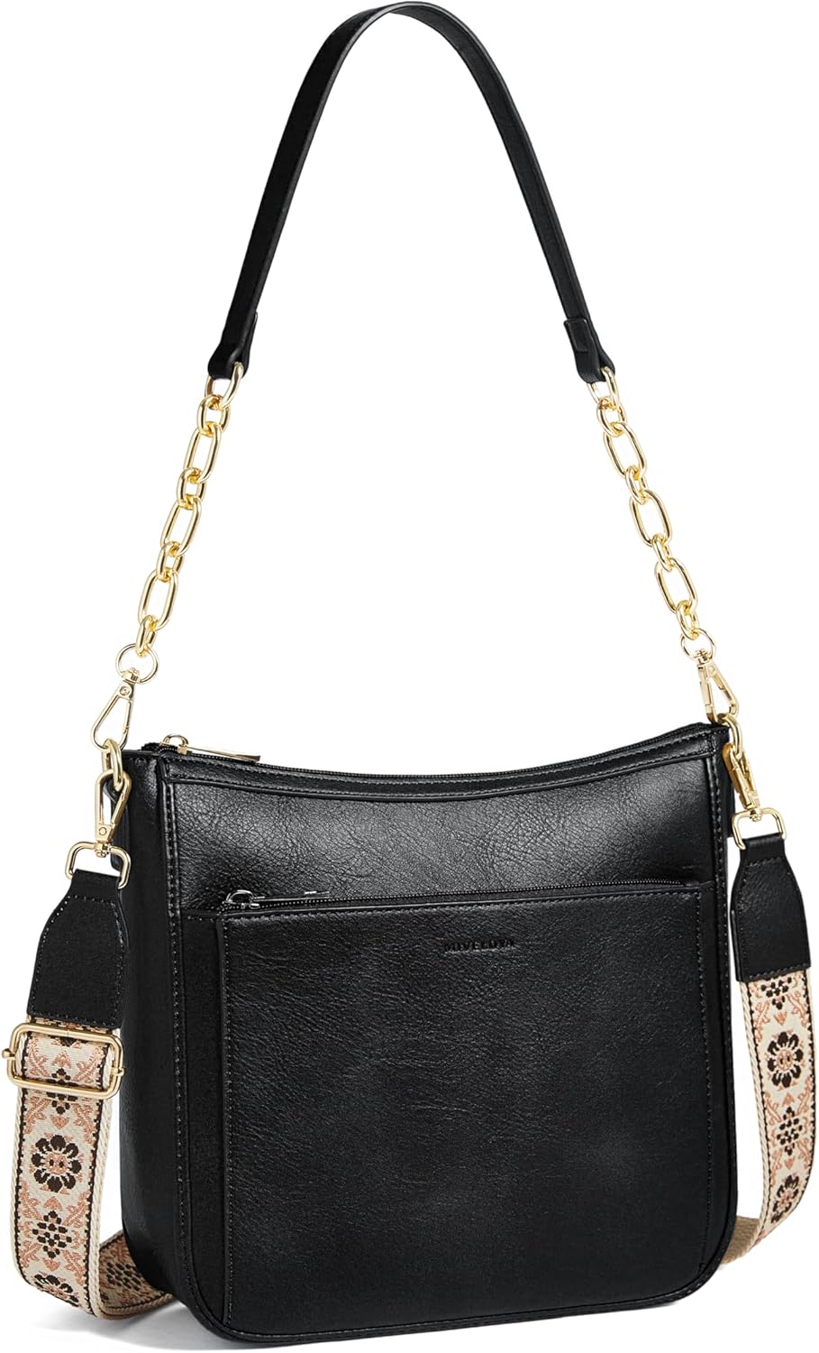 Crossbody Bags for Women Hobo Purses - Vegan Leather Cross Body Bag with 2 Straps Trendy Shoulder Handbag for Daily Use