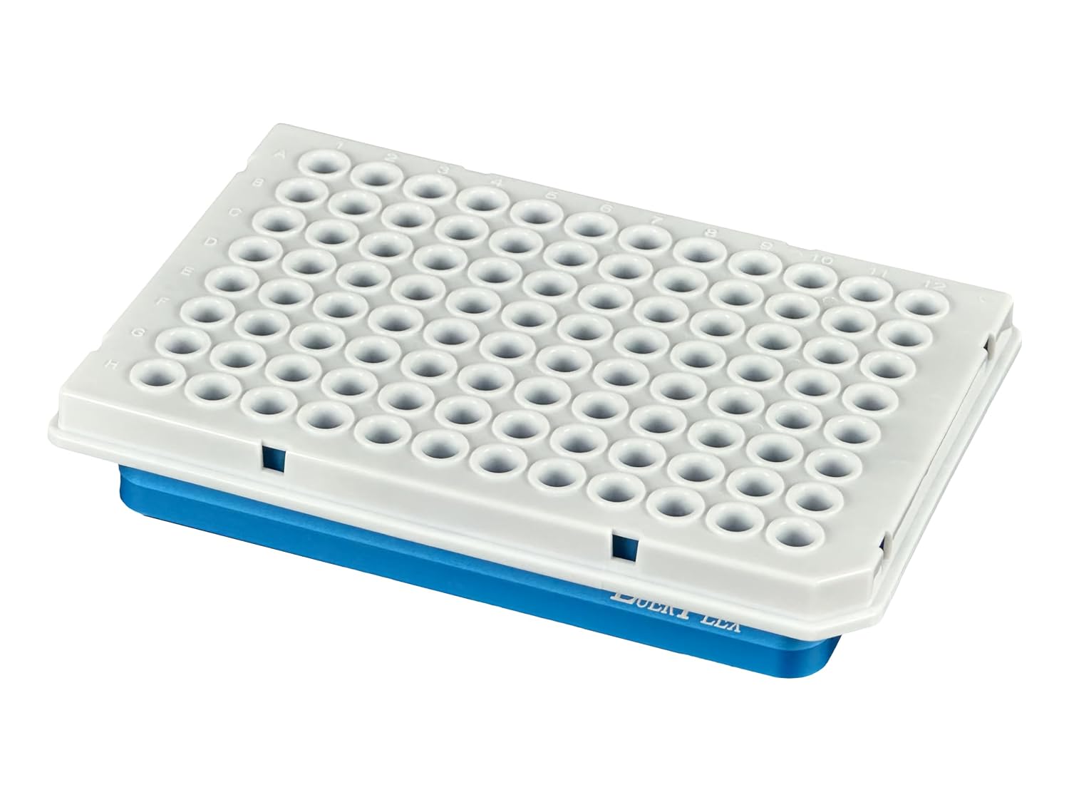 96 Well PCR Plate 0.1ML Semi-Skirted White Pack of 10