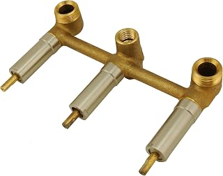 3-Handle Tub & Shower Rough-In Valve,Compatible/Replacement for Delta Series 2600, Made By Plumb USA, Rough Brass and Brushed Nickel Finishes