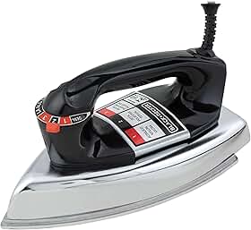 BLACK+DECKER Ferro de Passar Roupa a Seco VFA1110TM2 1100W Preto 110V