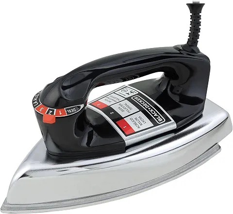 BLACK+DECKER Ferro de Passar Roupa a Seco VFA1110TM2 1100W Preto 110V