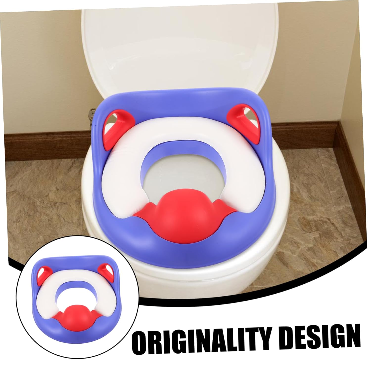 Boy Girl Stool Padded Toilet Seat for Boys and Girls for Toddlers Replacement Ergonomic Design