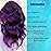 Long Ombre Purple Wig for Women 26Inch Mixed Dark Purple Wavy Curly Hair Wigs Synthetic Hair Replacement Wig Heat Resistant Hair Wig for Daily Party Use(26\'\' Dark Purple)