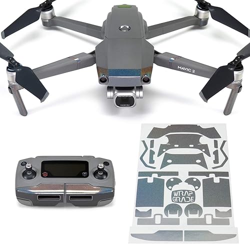Miniatura 10 de Wrapgrade Poly Skin compatible con DJI Mavic 2  Color de acento (mariposa cobre)