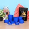 100 pcs Blue Blank Silicone Wristbands for Kid, Sports Party Rubber Elastic Wristband Wholesale Bulk Bracelet S