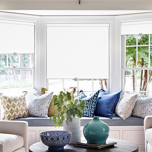 Persianas opacas para ventanas, persianas con aislamiento térmico y anti-rayos ultravioleta, 100 % opacas, para ventanas interiores del hogar, sala