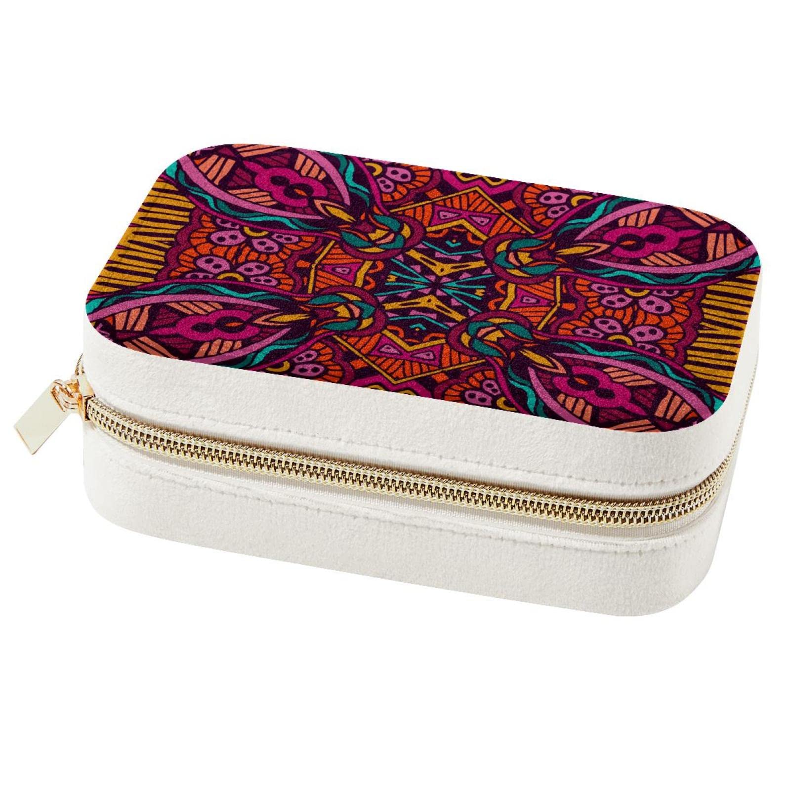 Boîte à bijoux de voyage bohème pour organiser vos bagues lors de vos déplacements