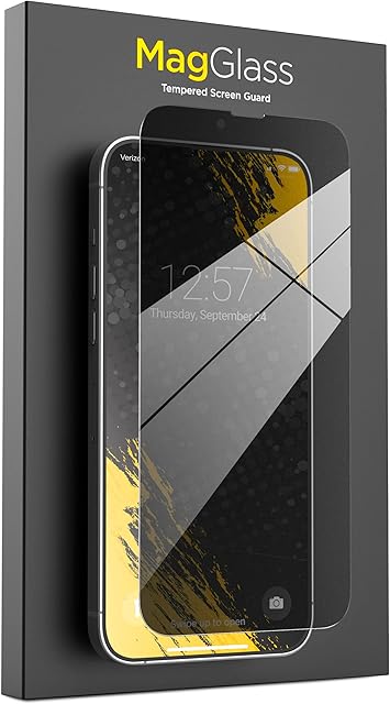 magglass Privacy+ Guard for iPhone 14 PRO MAX Privacy Screen Protector Tempered Glass, Case Compatible (Anti-Spy Side Tint)
