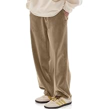 HOTake Mens Casual Loose Fit Stretch Corduroy Pants