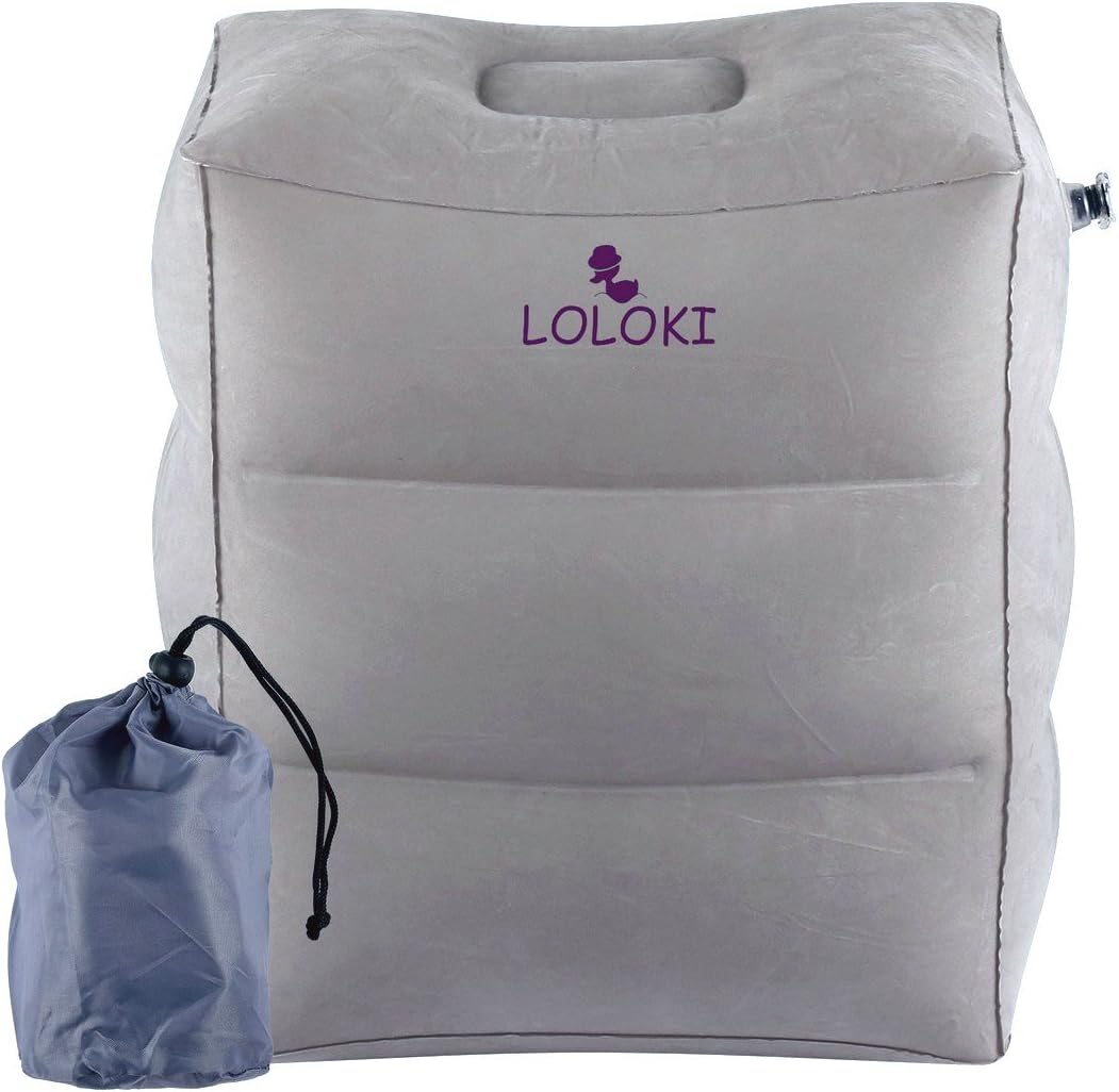 Long Flights Travel Pillow,Kid/Toddler Bed to Lay Down or Airplane 1st Class,Inflatable Footrest Bed for Journey