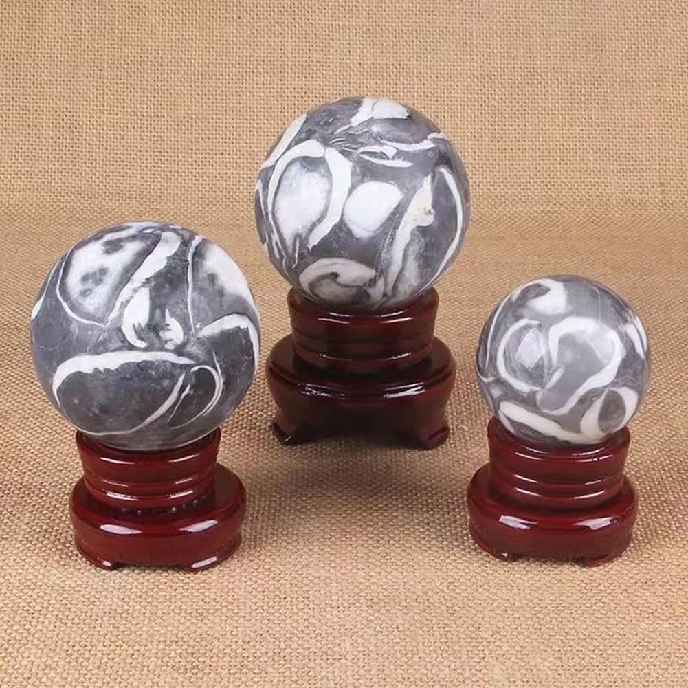 Kolekcje domowe 1 szt. 65 mm-80 mm naturalne kulki kwarcowe skorupy żółwia kamienne kryształowe kule do Fengshui (rozmiar: 75 mm)