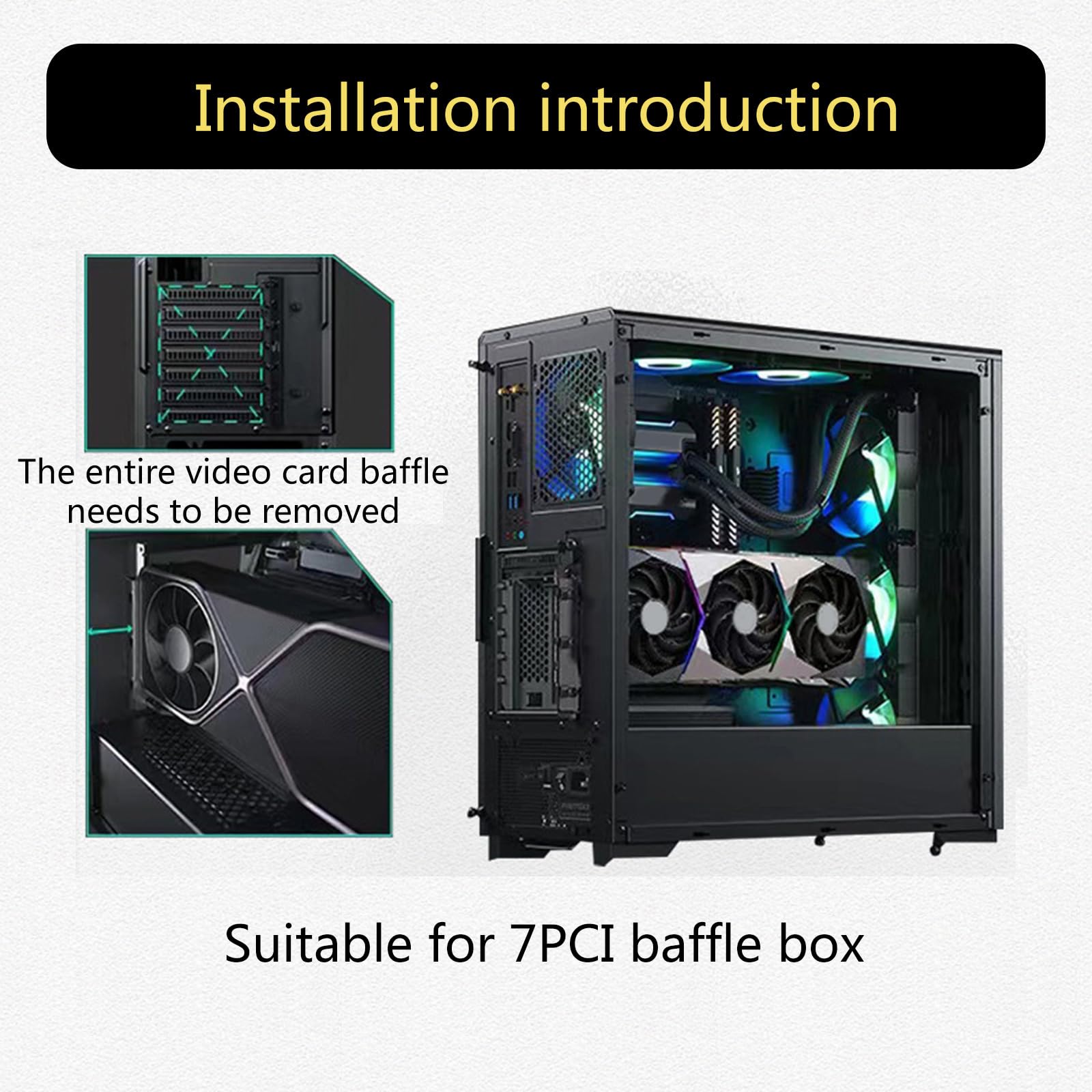 Staffa di montaggio verticale GPU Supporto GPU 90 gradi PCIE 4.0 X16 Set di cavi di estensione per Game Case SAPCE Storage Game PC Component Game