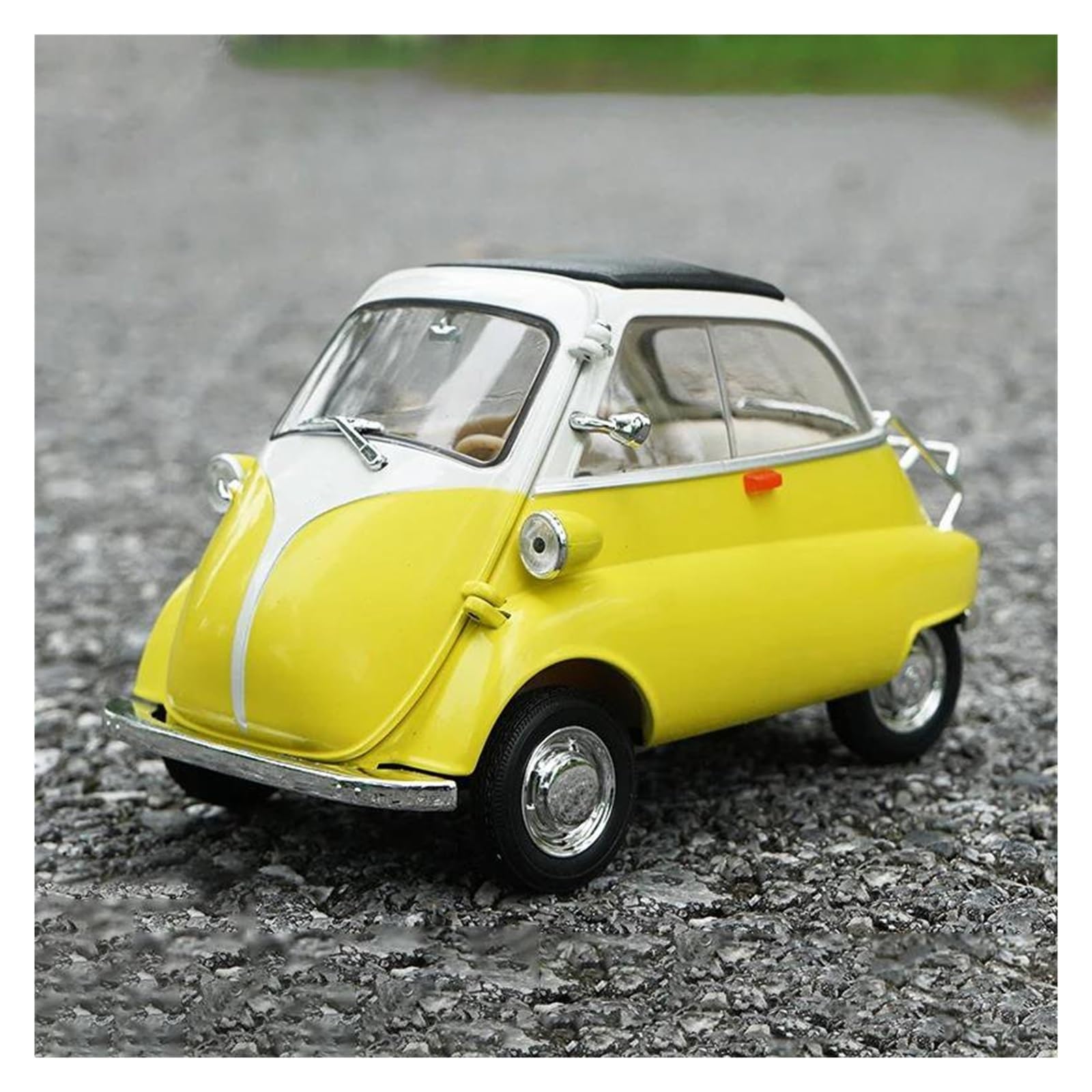 BANKOTO Diecast Car 1:18 For BMW For Isetta Alloy Diecasts Vehicles Car Model Miniature Collectible Model(Yellow)