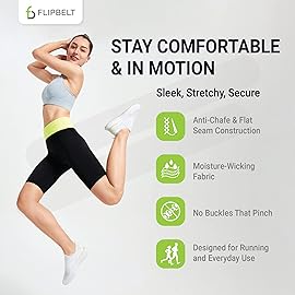 FlipBelt Level Terrain Waist Pouch, Black, Large/32-35,FBB