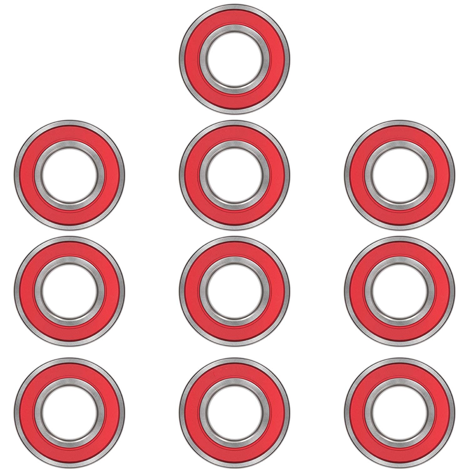 for Polaris Snowmobile Bogie Idler Wheel Bearing Rear Suspension Arm 3515142 Pre-Lubricated Premium Grade (10PCS)