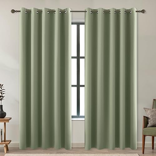 Miniatura 34 de KOUFALL Cortinas opacas doradas de lujo para sala de estar, elegantes cortinas de 84 pulgadas de largo, cortinas Doradas para Sala Elegantes Oro