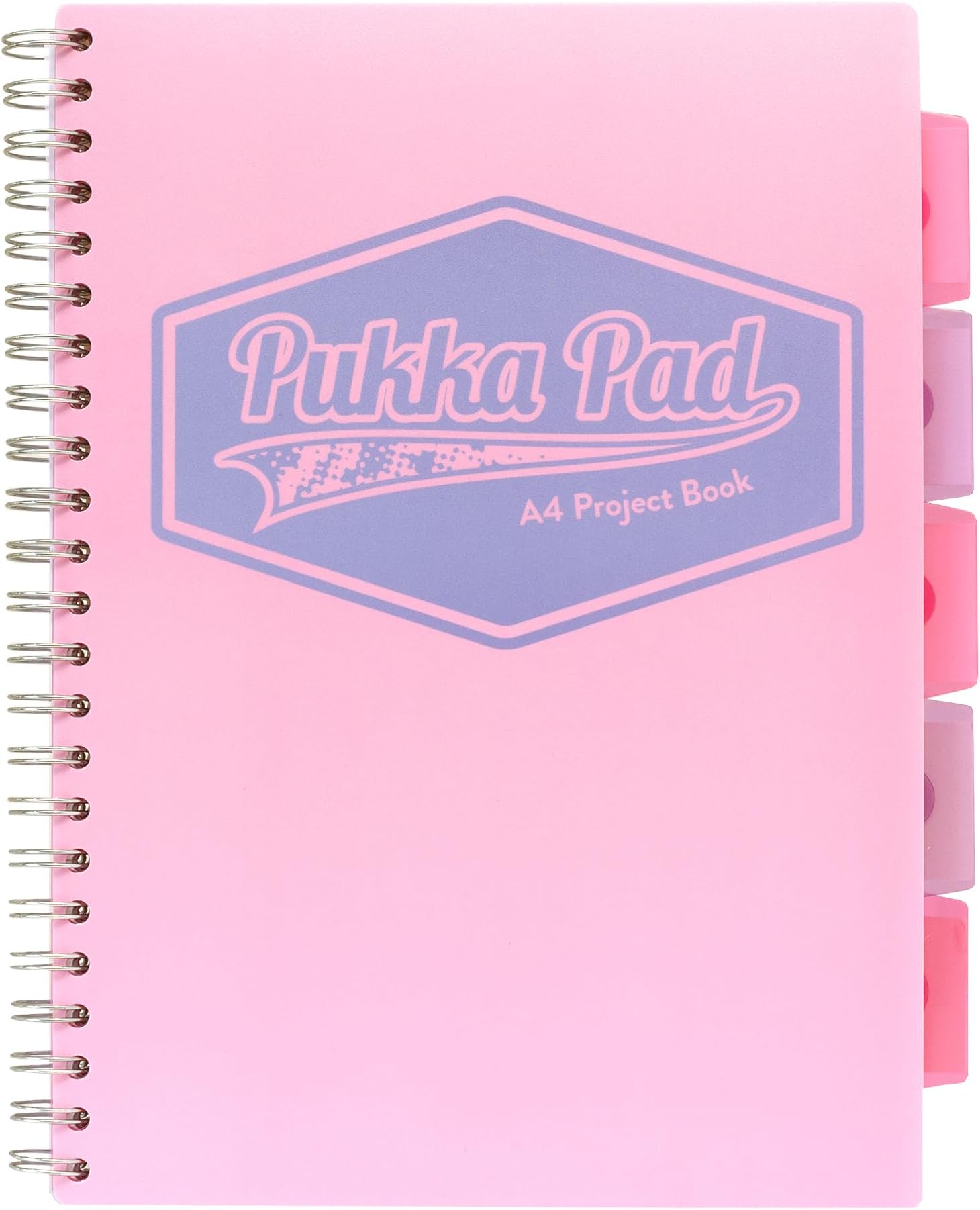 Pukka Pink A4 Project Book Wirebound Pastel Colour