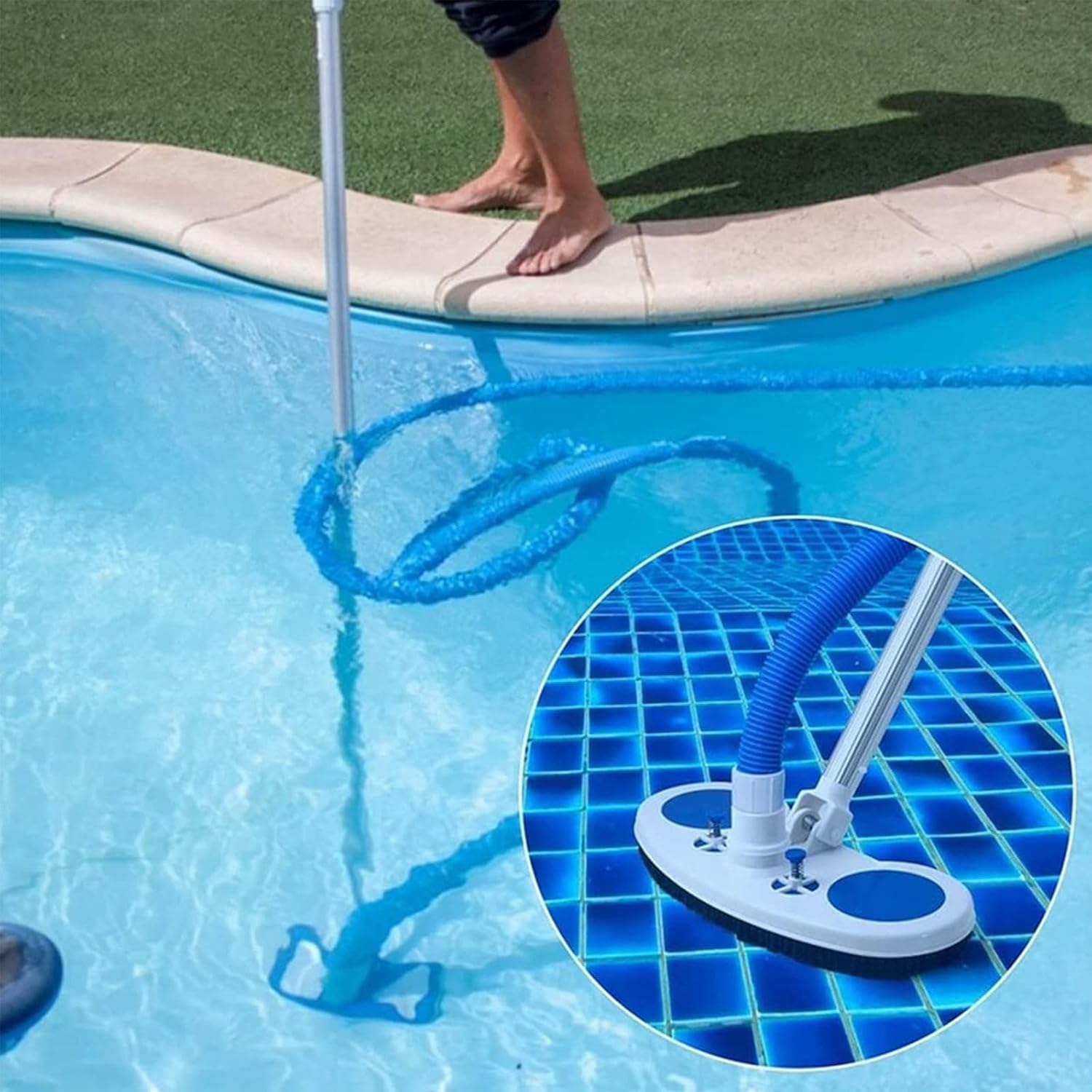 Swimming Pool Vacuum, Pool and Spa Vacuum Head, Clean Debris Above Ground & In-Ground Swimming Pools, Spas