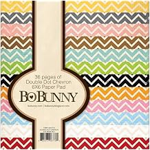Bo Bunny 6" x 6" Chevron Double Dot Paper