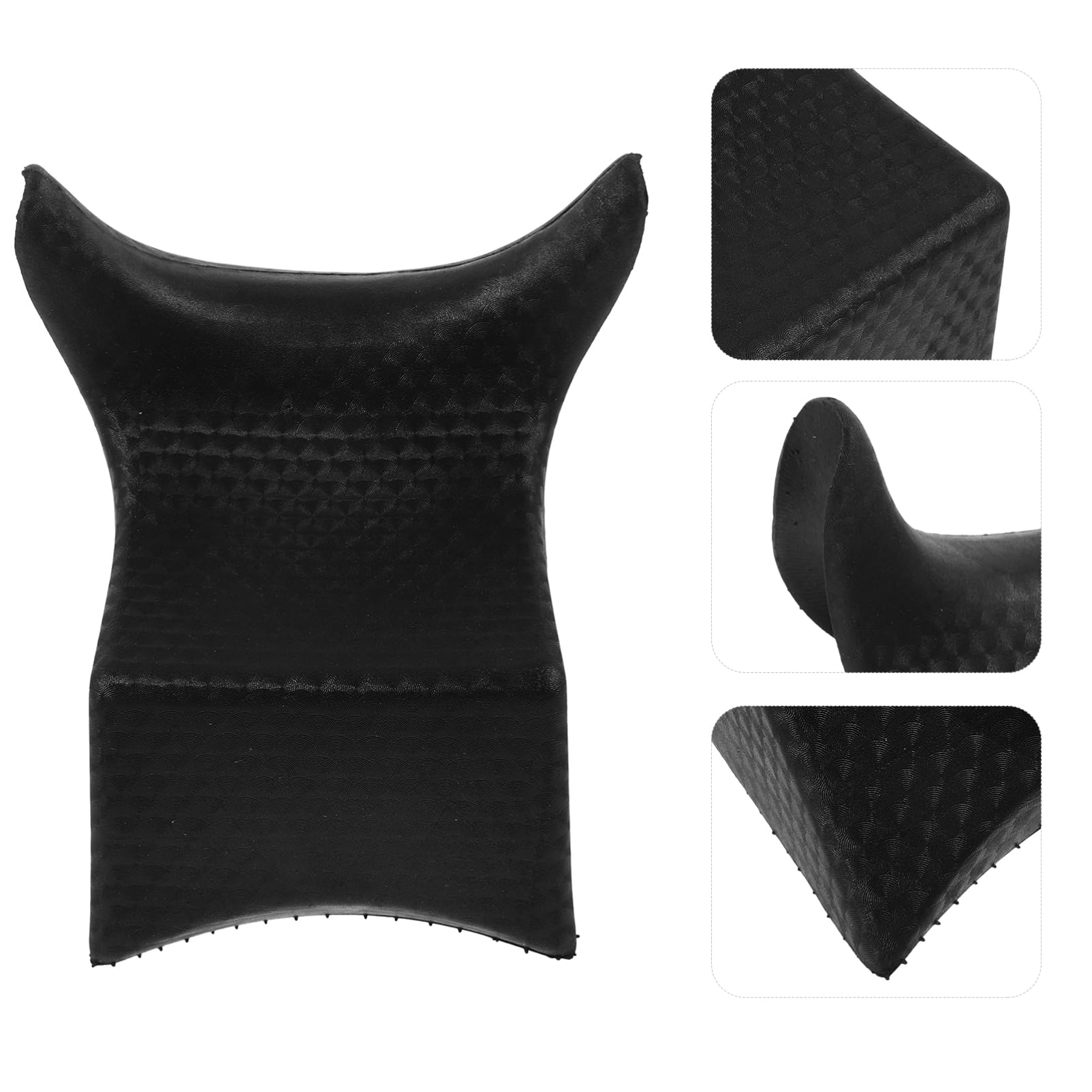 FRCOLOR 5St Shampoo-Kissen Peitschenbett aufblasbares Shampoo-Becken Stirnband Hautpflege-Tools Haarnetz Nackenkissen shampoonieren Shampoo Hals Restkissen Shampoo Nackenstütze PVC Black