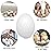 6pcs Wooden Fake Eggs, White Wooden Easter Eggs, DIY Kitchen Pretend Play Food Set,Children Kitchen Play Toys,Fake Chicken Eggs for Home Farm Decor