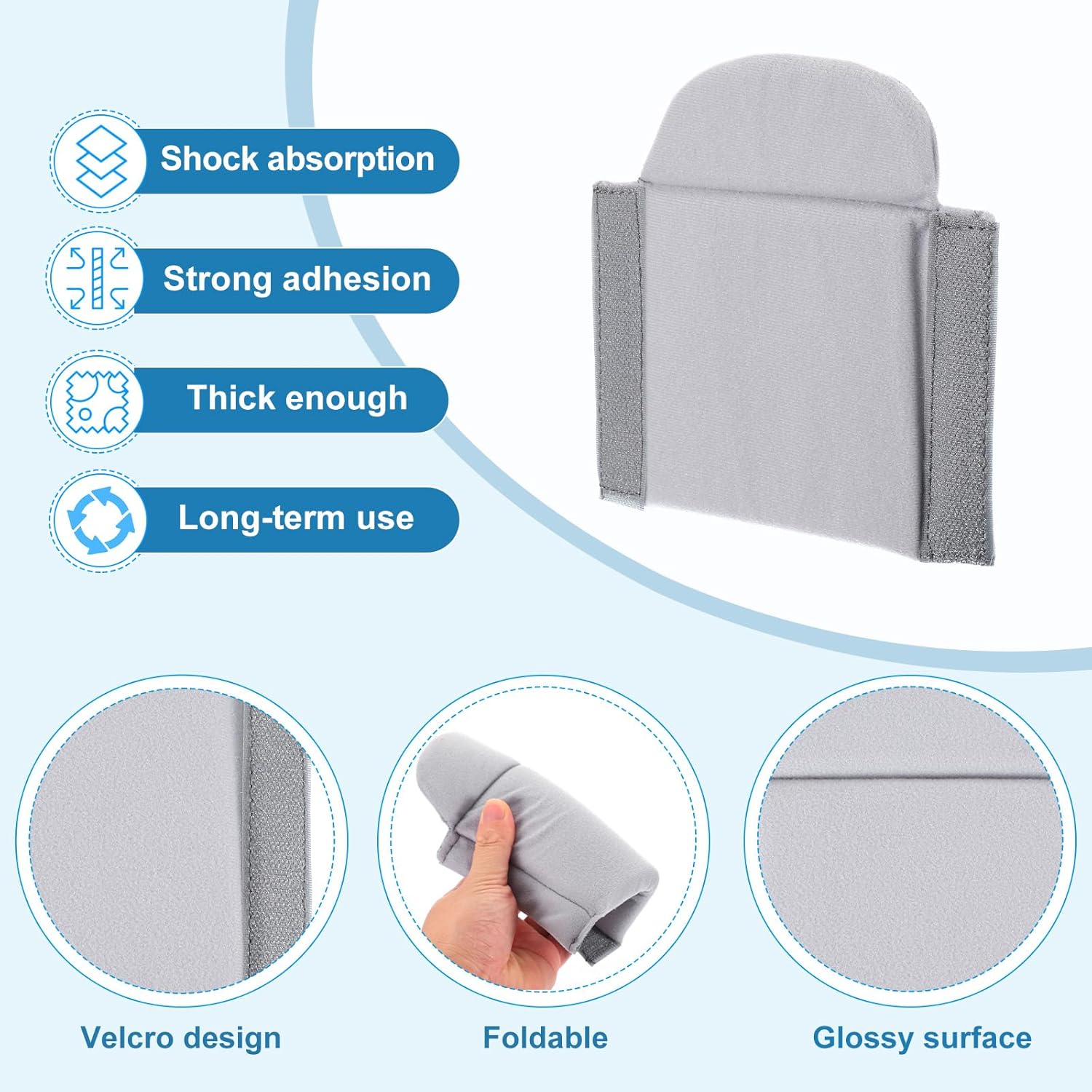 PATIKIL Camera Bag Divider, 2Pcs 6.5"x6.3"x0.55" Shockproof Camera Bag Inserts Separator Pad Protective Lens for Nikon Camera DSLR Protect Bag Organizer Universal Divider Cushion, Gray - Image 3