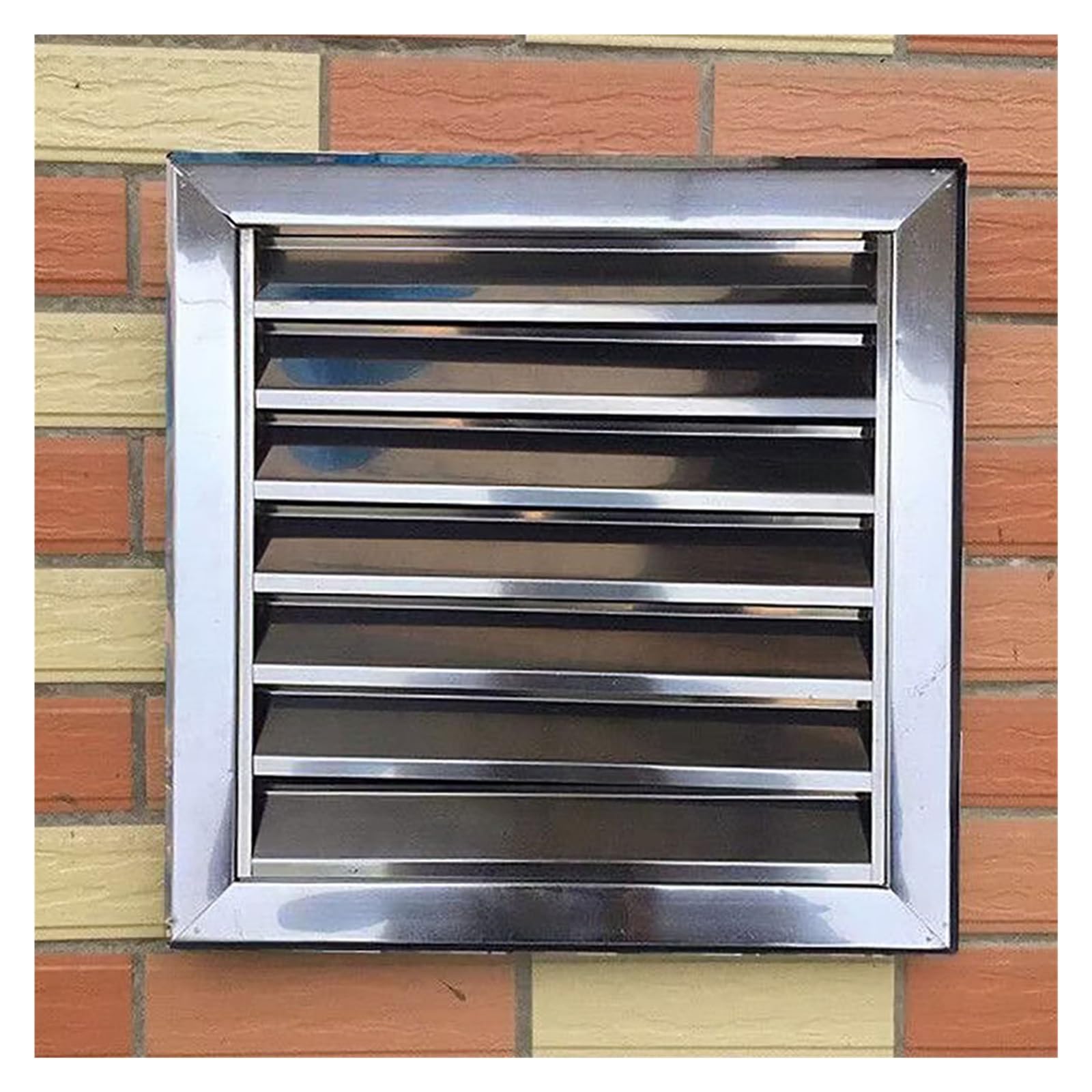 Grille d'aération pour grenier et hangar en inox 304 format carré 28x28 cm