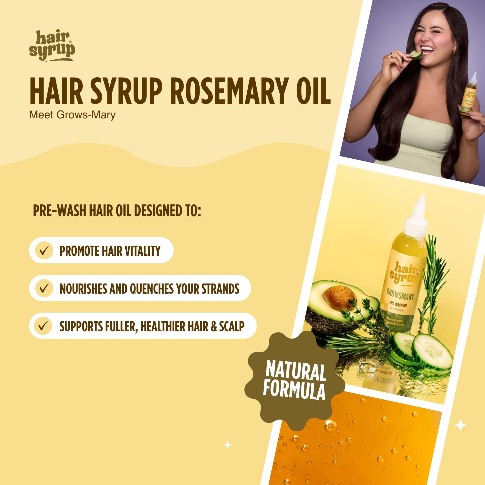 Hair Syrup, Gold, 100 ml (Pack of 1) - Image 2
