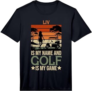 Liv is My Name Golf is My Game Full Swing Hole Player Performance T-Shirt