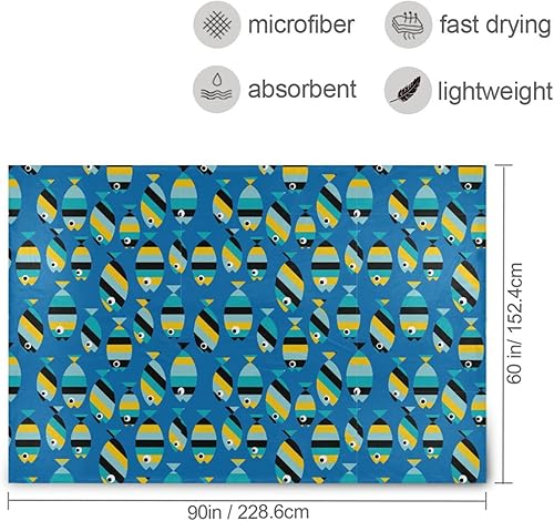 Miniatura 3 de Goldfish - Manta de invierno ultra suave de dibujos animados, color azul, 60 x 90 pulgadas, para acampar en el coche