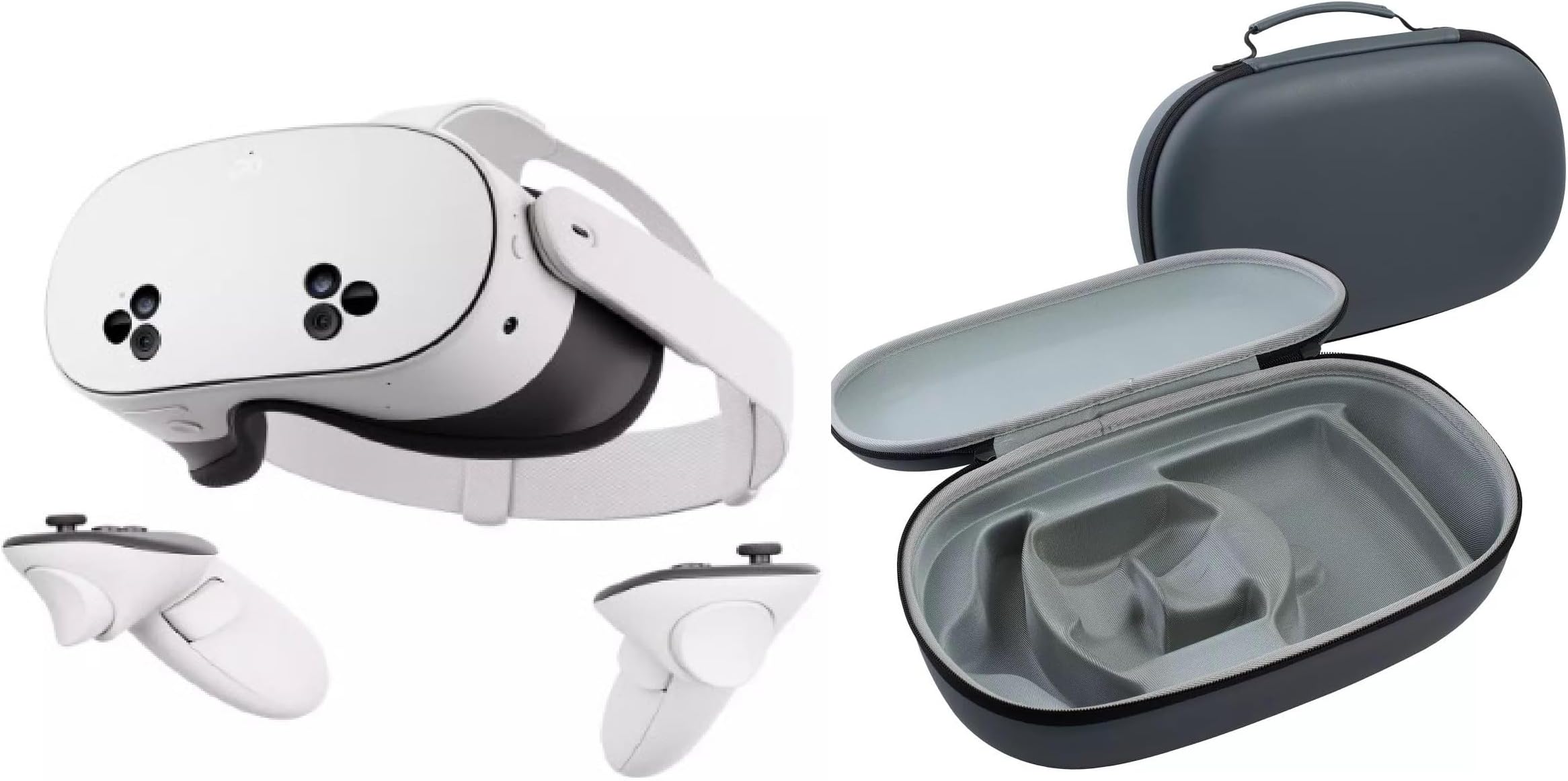 MICROMINI X-Ninja Quest 3s 128 GB VR Headset Wireless Virtual Reality Console Next-Gen Standalone VR Gaming Headset for Immersive Experiences Bundled with X-Ninja Carrycase for VR