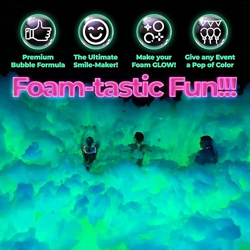 Miniatura 4 de Espuma ULTRAVIOLETA, máquina de espuma para fiestas, 12 galón de la solución concentrada de la espuma del GEL hace 200 galones de la producción de