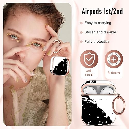 Vista 31 de Maxjoy for AirPods 2nd Generation Case, Unique Design Hard Protective Shockproof Airpods Case Cover with Keychain Compatible with Apple AirPods Sea