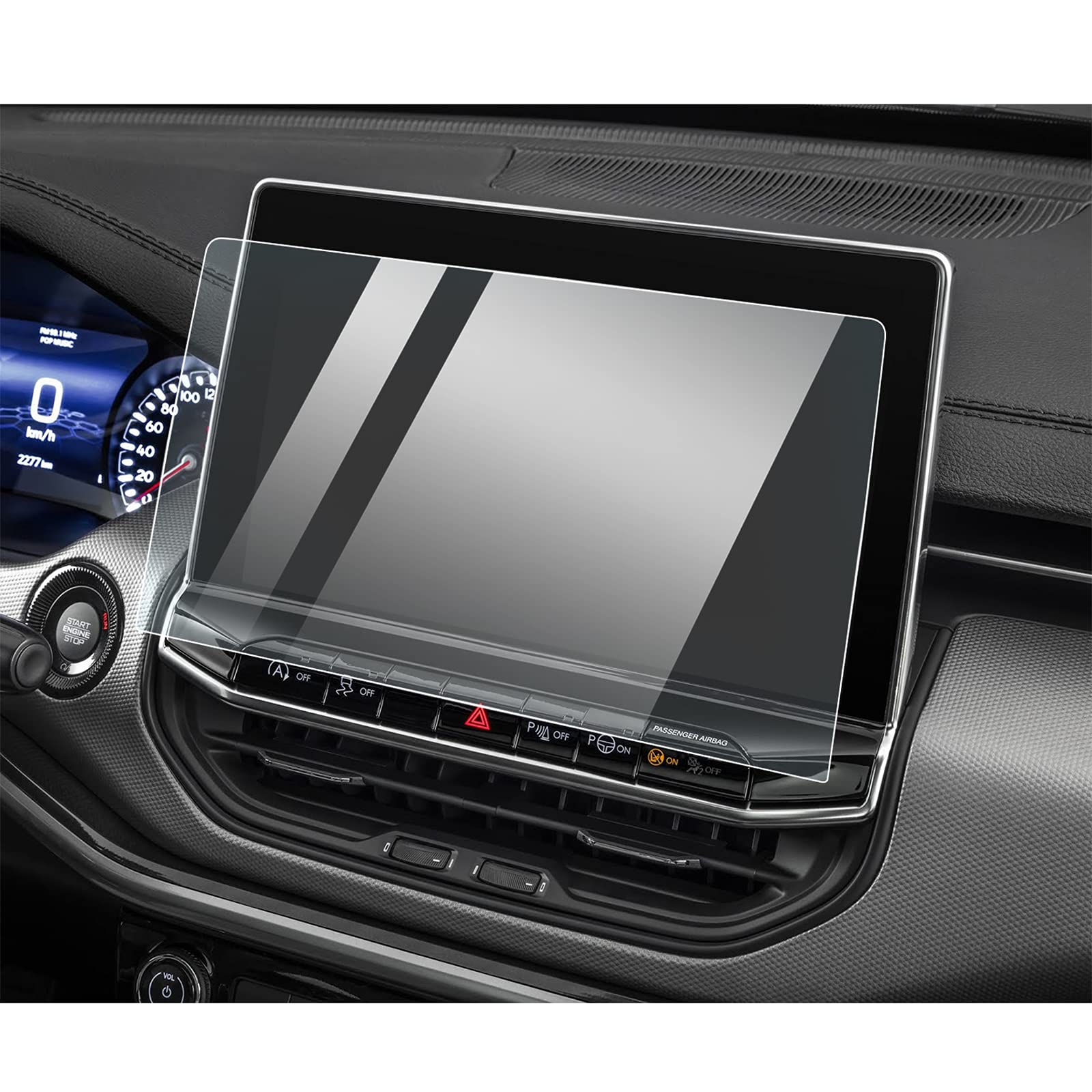 Pellicola Protettiva Vetro Temperato Per Jeep Compass 2021-2024 - Schermo 10,1" Durezza 9H - Foto 4