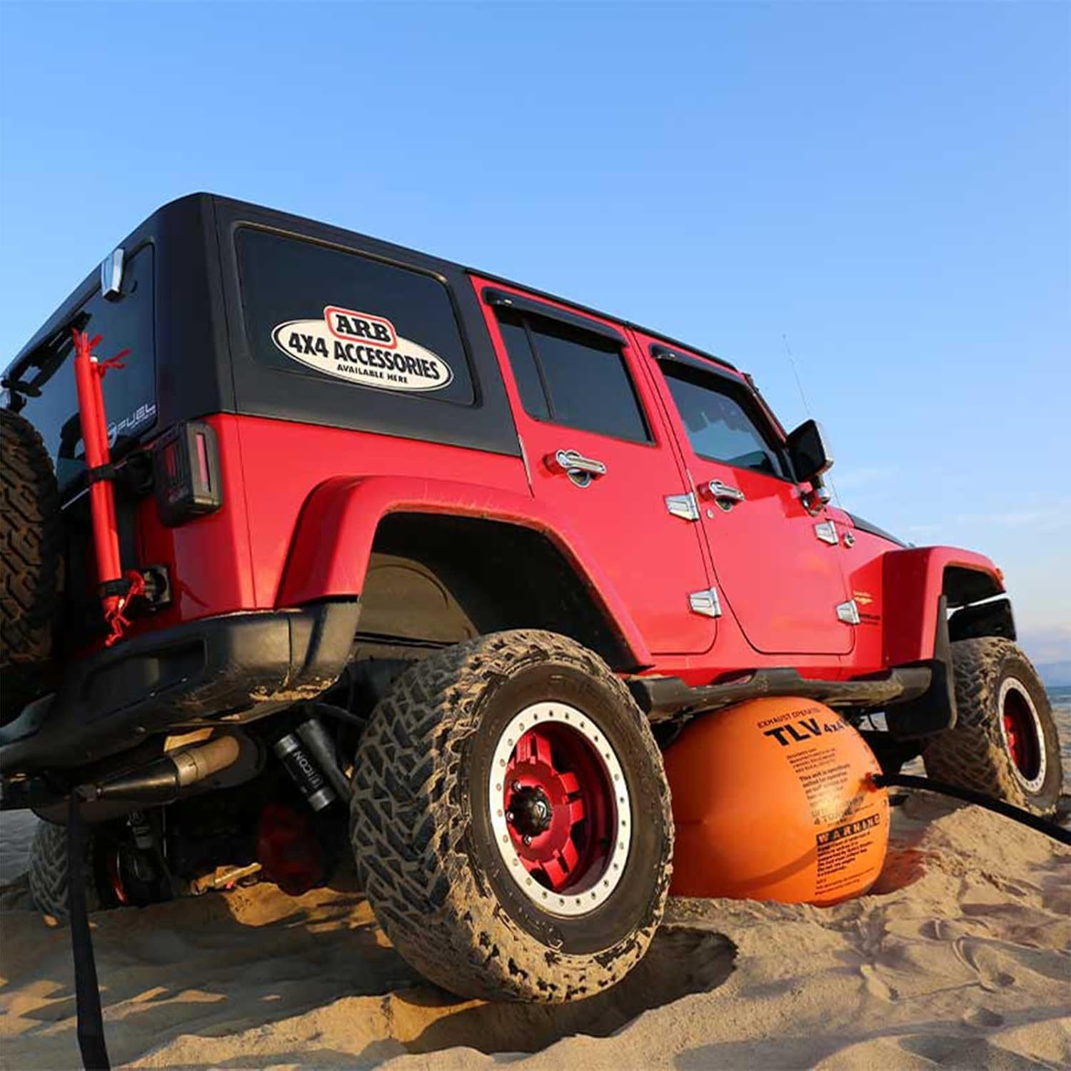 4 Ton/8800 lbs Exhaust Air Jack Inflatable Soft Jack for Off-Road Vehicle SUV Car Truck Rescue, Suitable for Air Compressor & Exhaust