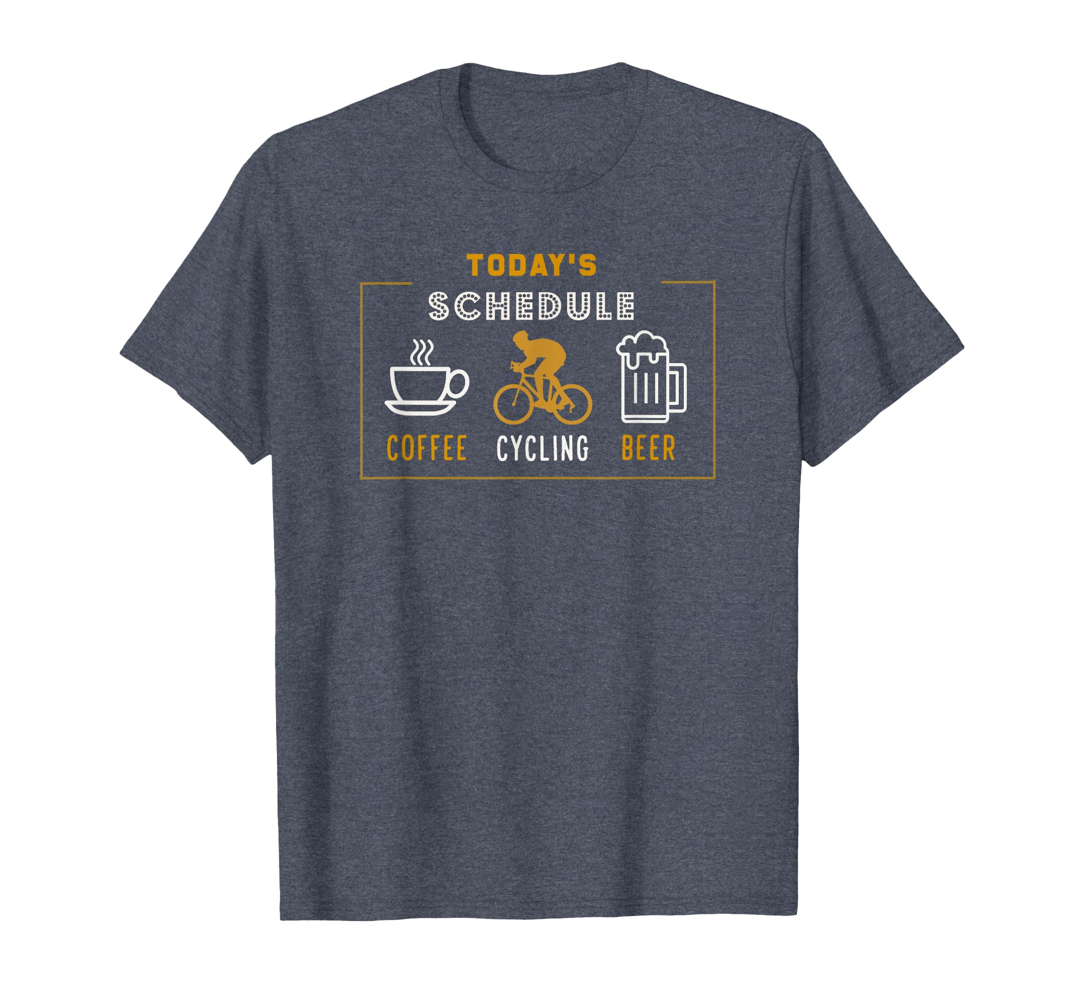 Today's Schedule Coffee Cycling Beer | Funny Cycle T-shirt T-Shirt
