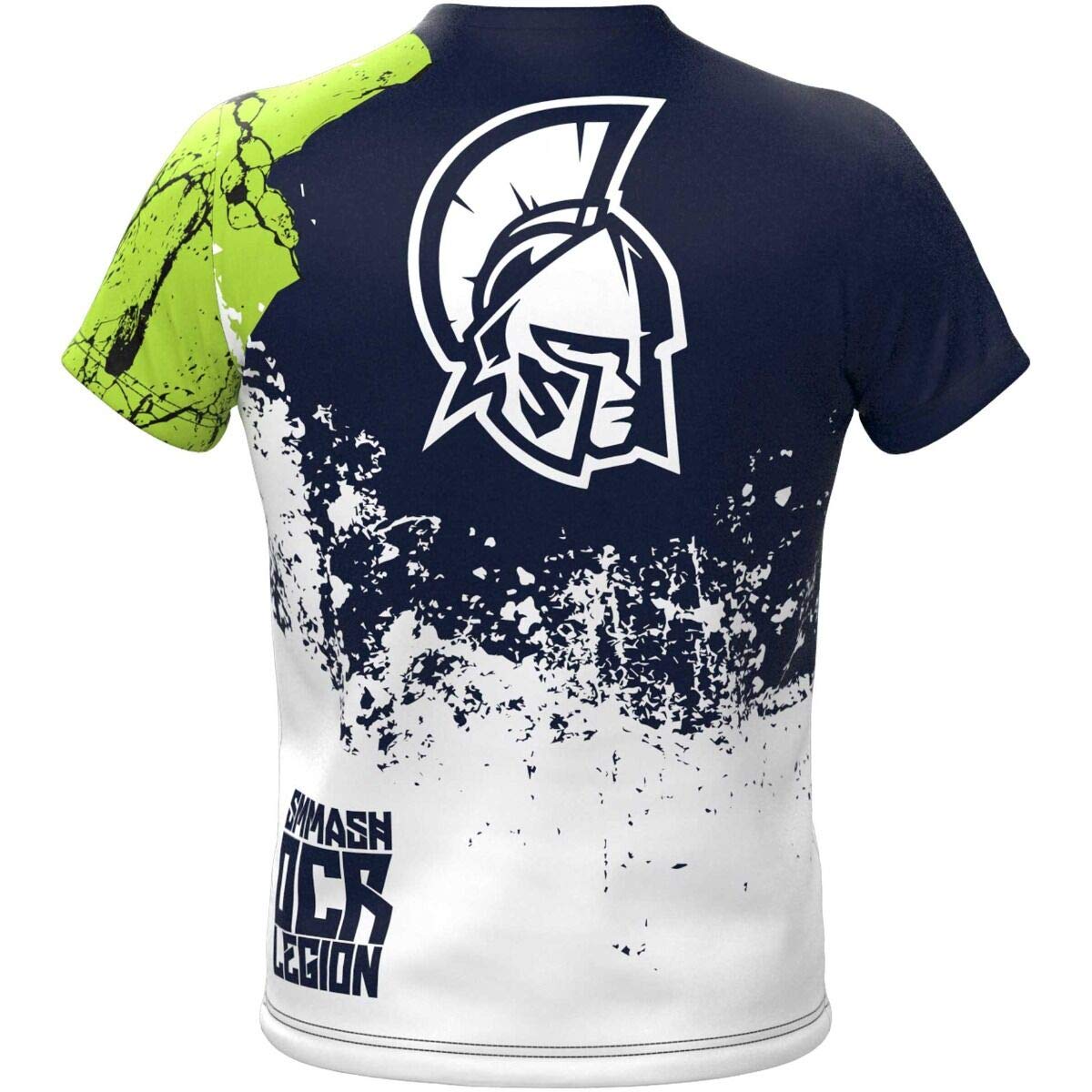 SMMASH Ocr Legion Profesionalmente Camiseta de Running para Hombre Manga Corta, Compresión Corriendo Camiseta, Ocr, Outdoor, Material Transpirable y Antibacteriano