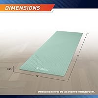 Vista 2 de Circuit Fitness by Marcy Non-Slip Multi-Purpose Exercise Yoga Mats with Carrying Strap Multi-Thickness, Multi-Color Options